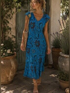 Vintage A.M.I. Fairycore Cottagecore Slip Dress